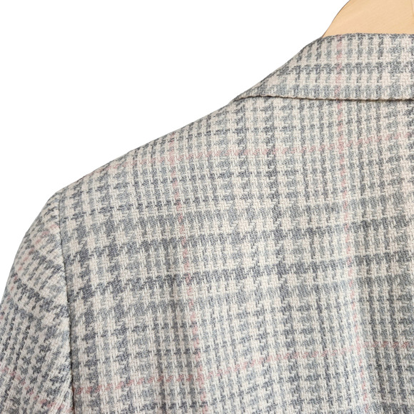 Vintage Liz Claiborne Pink Green Cream Pastel Tweed Suit Jacket Coat M - Picture 7 of 9